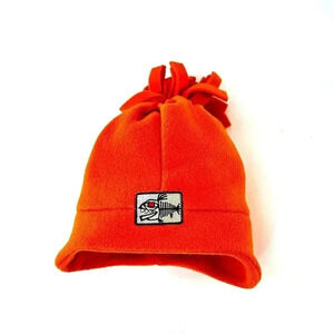 RARE Vintage 90 Screamer Fleece Snowboarding Ski Hat Pom-Pom